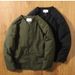 Retro Collarless Cotton Jacket Cotton Coat Men's Workwear V-neck Snap Button Cotton Coat Men's Jacket_voghion.com