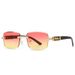 new modern retro square-frame sunglasses INS style street photography big-name sunglasses _voghion.com