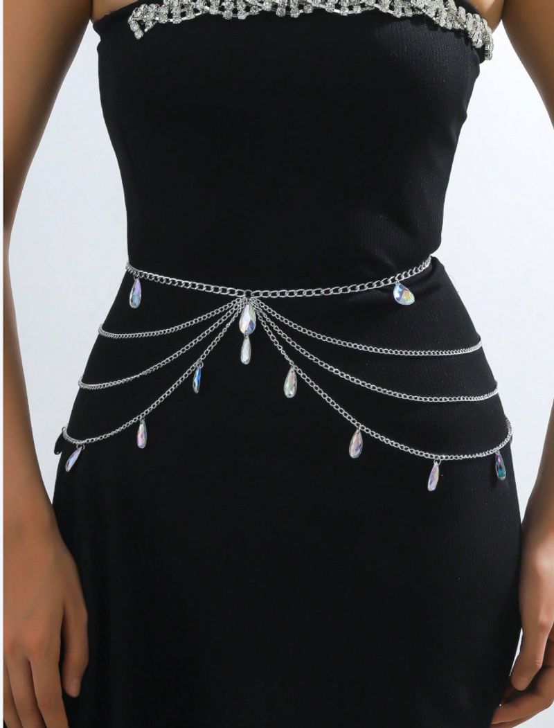 Cadena de cintura gótica Gota de cristal Navidad Halloween Boda Fiesta Día de fiesta_voghion.com