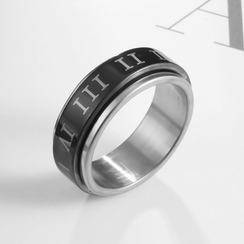 Creative Twisted Number Rings for Men and Women Sier Color Ring Jewelry Wholesale_voghion.com