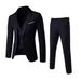 CT New European Size Men's Suit Set: Formal Jacket Vest + Trousers Three-Piece Set_voghion.com