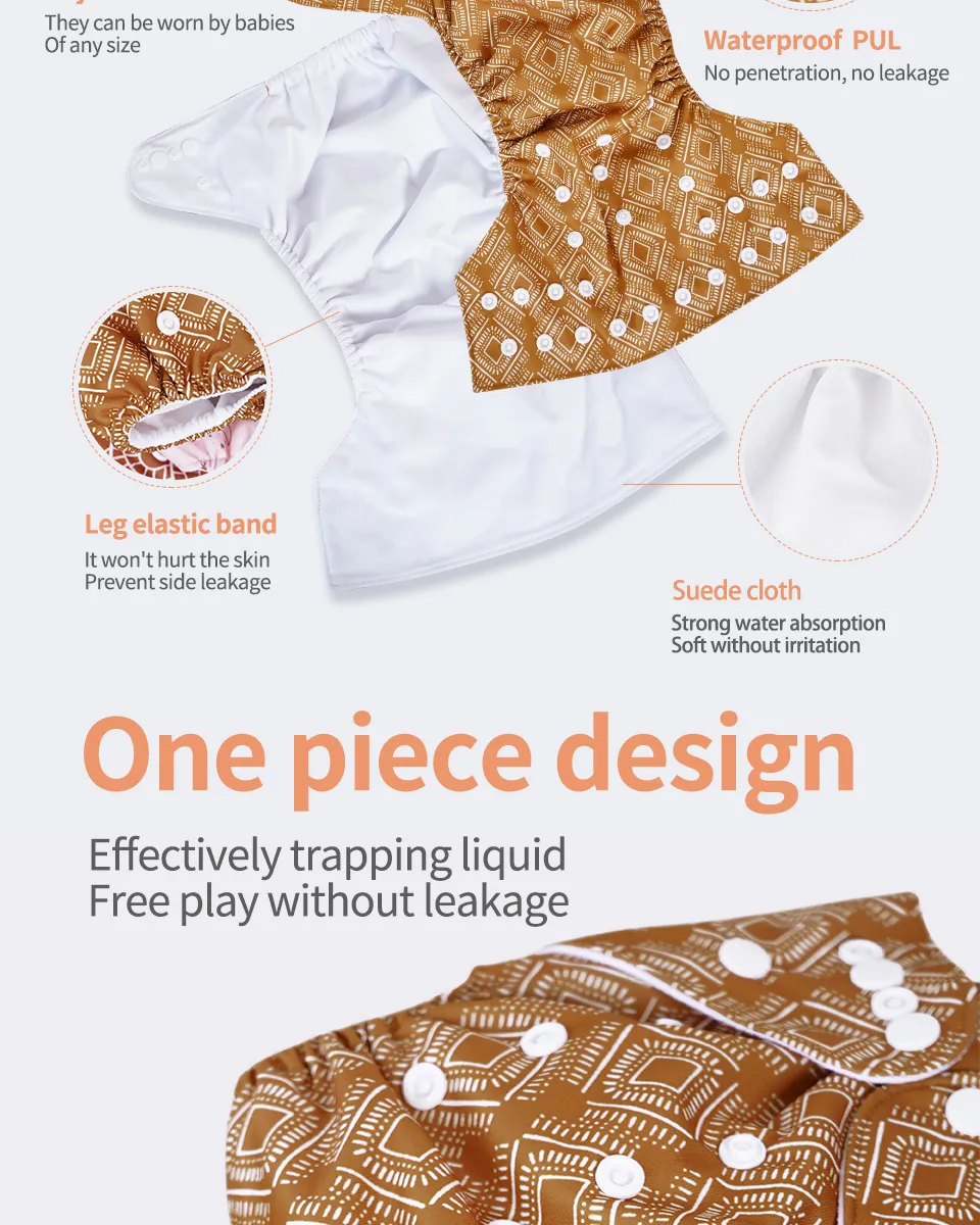 Happyflute Lot de 3 couches de poche en tissu suédé lavable et réutilisable absorbantes écologiques réglables pour bébé 3-15 kg_voghion.com