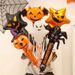 10pcs Halloween Ghost Skeleton Pumpkin Foil Balloons Spider Vampire Inflatable Handheld Stick Festival Halloween Party Decor_voghion.com