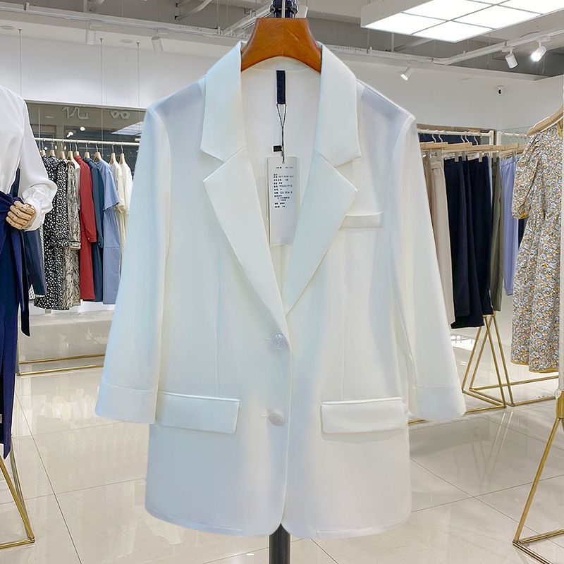 Women's new slim sun protection clothing suit jacket white summer_voghion.com