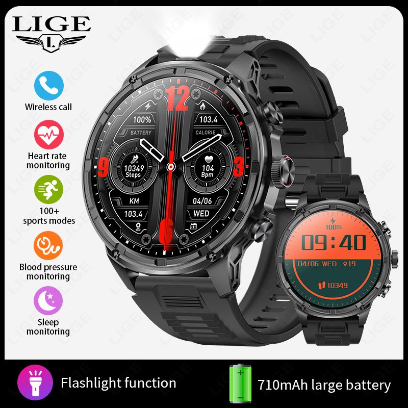 2025 2024 Smart Watch Men 710mAh Battery Sports Fiess Man Watch Bluetooth Call Blood Oxygen Monitor Men Smartwatch For_voghion.com