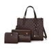 Women's Bags New Mother And Child Multi Piece Women's Bag Popular Embossed Ladies Shoulder Bag Handbag_voghion.com