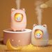 Mini Cute Animal Humidifier With Night Light & Aroma Diffuser, USB Portable For Home & Office, Quiet 36dB, Auto Shut-Off, 0.5L Capacity_voghion.com