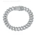 Bracciale a catena cubana con zirconi spessi e ghiacciati, in argento, da 10 mm, personalizzato dal produttore_voghion.com