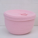 Desktop Woven Storage Box, Round With Lid, Egg Snacks, Handmade Miscellaneous Items, Keys, Cosmetics Organization_voghion.com