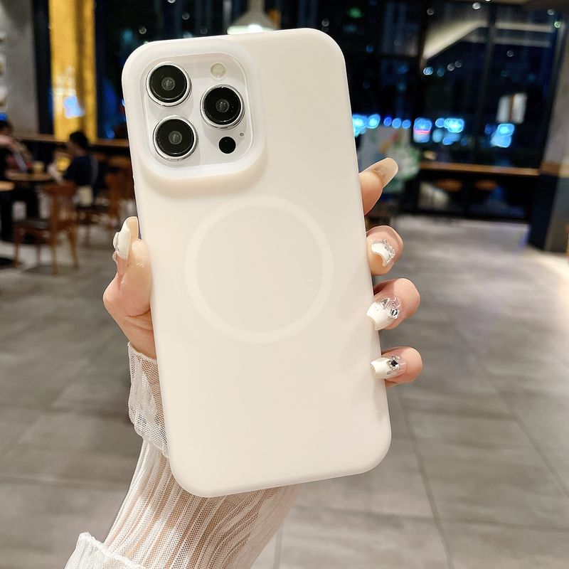 Fall Protective Cover Silicone Jelly Color Protective Case All-Inclusive Mobile Phone Case Ten Colors Optional Magnetic_voghion.com