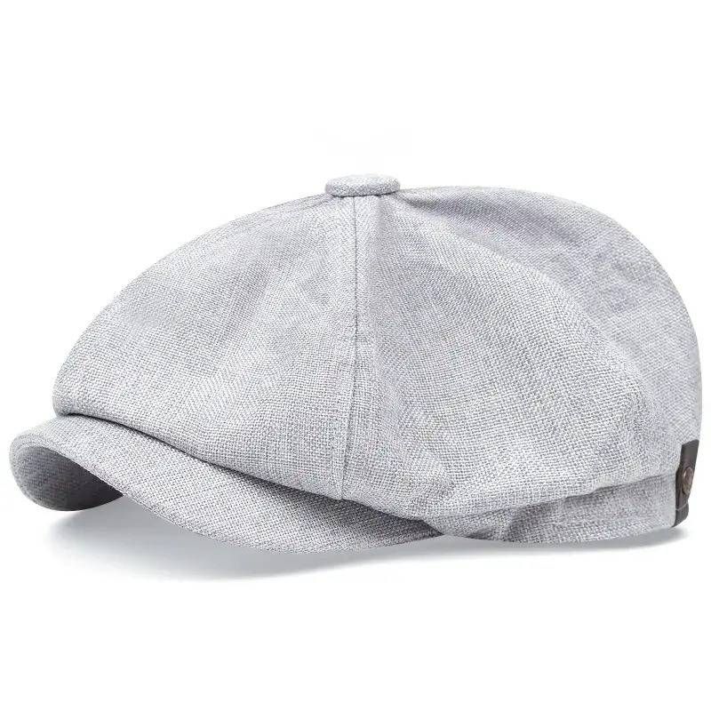 Men Casual Newsboy Hat Spring Autumn Retro Beret Hats Wild Casual Hats Unisex Wild Octagonal Cap for Men Street Caps Gorras Men_voghion.com