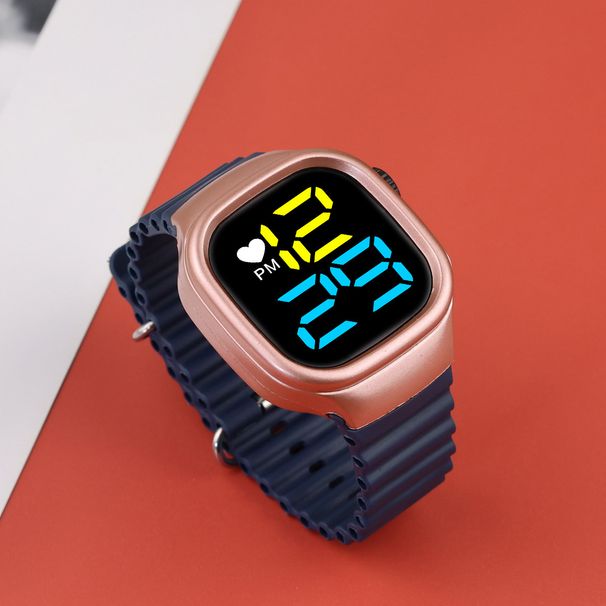 Manufacturer Direct Sales Of New Color Screen Love LED Electronic Watch, Simple Digital Luminous Sports Watch For Middle And High School Students_voghion.com