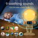 New Baby Sleep White Noise Bluetooth Speaker Multifunctional Creative Smart Night Astronaut Sunrise Wake-Up Light_voghion.com