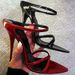P9 New Pointed Stiletto Heels Red Patent Leather Strap Half Drag Open Toe Sexy High Heel Women's Sandals_voghion.com
