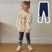 Mutter Kinder Mode Kleidung Jungen und Mädchen Spleißen Kontrast Farbe Cartoon Oberbekleidung Leggings_voghion.com