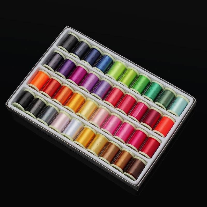 40 colors fixed color nonwoven embroidery threads 108D/2 Quilting DIY Thread 280M_voghion.com