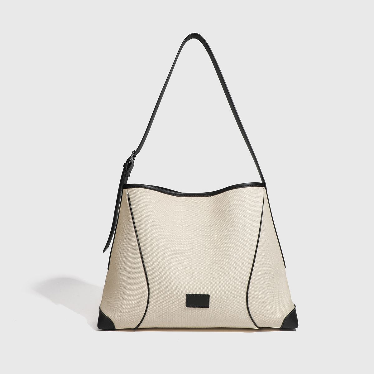 Borsa a tracolla alla moda per donna - Borsa hobo casual in tela con tracolla e chiusura magnetica, interni spaziosi e design elegante_voghion.com