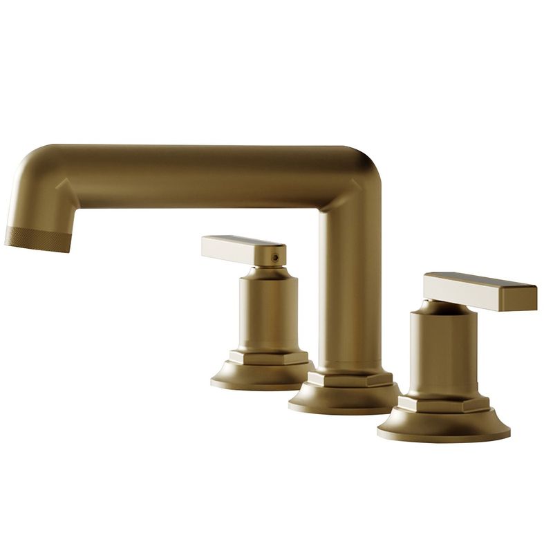 8 In. Widespread Double Handle Bathroom Faucet 3 Holes Vanity Sink Water-Saving With Metal Drain In Brushed Nickel_voghion.com