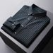 Abbigliamento da uomo taglie forti taglie forti casual camicia a righe da uomo business ampia taglie forti camicia a righe in velluto a coste a maniche lunghe_voghion.com