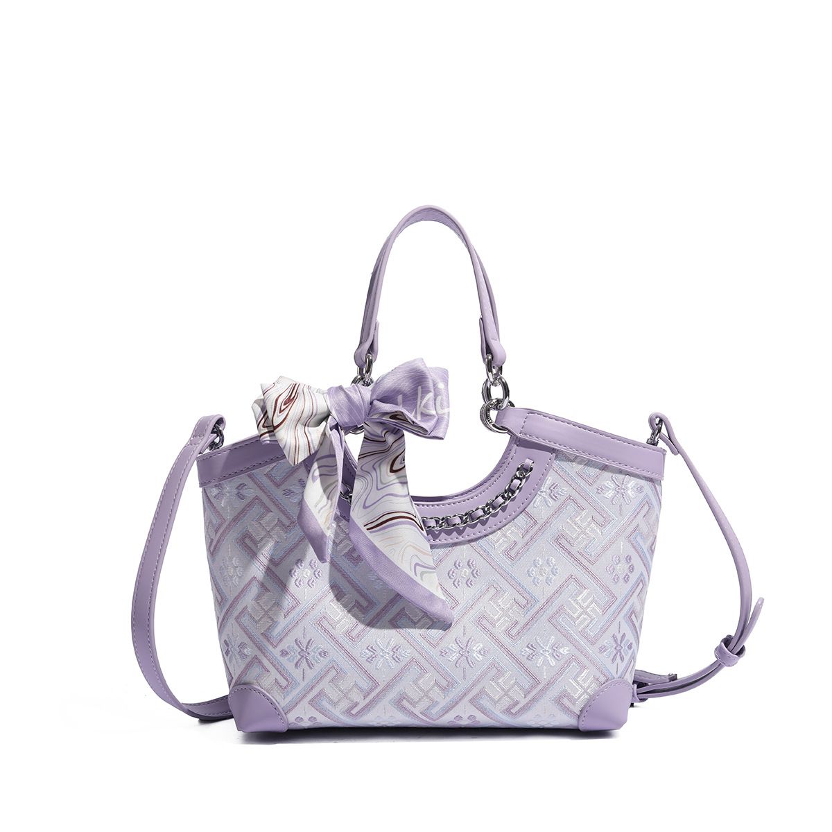 Hedvábný šátek v etnickém stylu z roku 2025, dětská taška se zeleninovým košem, nová crossbody taška_voghion.com