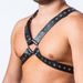 LuvBox SM Sexy Leder-Schulterkleidung Maskuliner Brustgurt Erotische männliche Bondage-Fesselung Performance Flirten_voghion.com