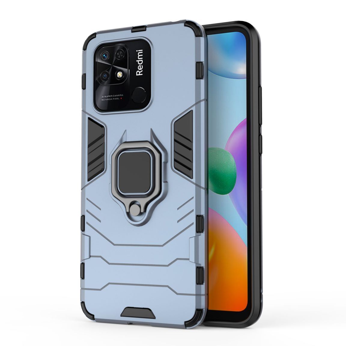 Armor Kickstand Case til Xiaomi Redmi 10C 10 9 9A 9AT 9T 9C NFC Ring Holder Cover Redmi Note 11 Pro Plus 11S 11E 10S 10 _voghion.com