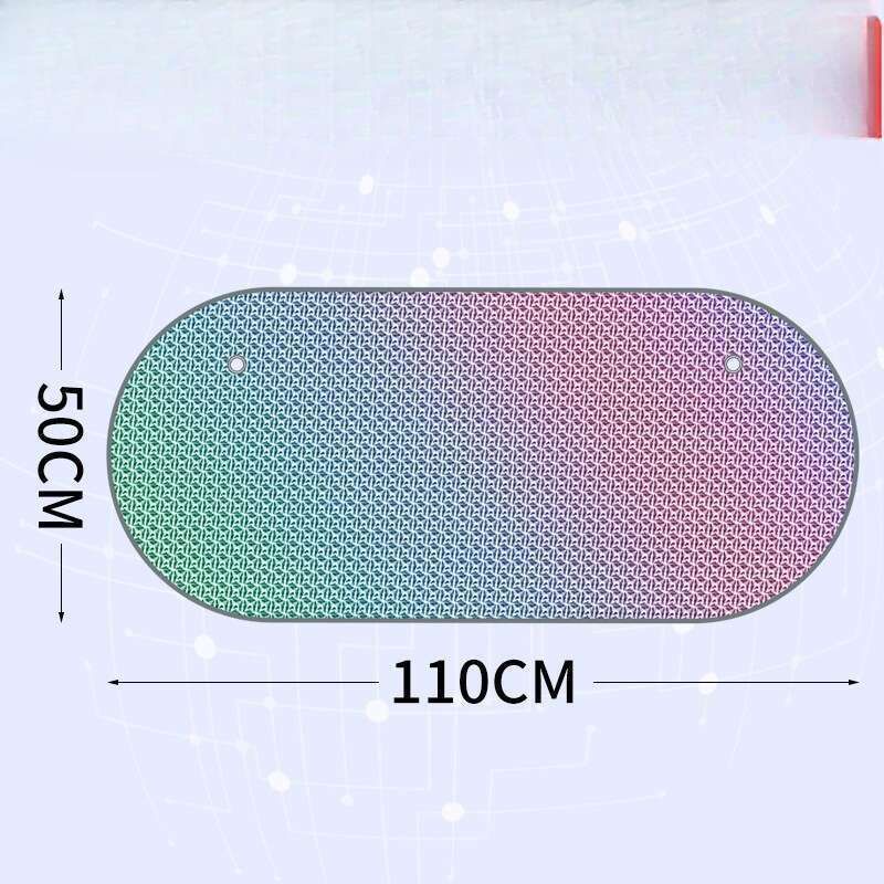 New Front Windshield Sunscreen, Heat Insulation, Foldable Sunshade, Summer Car Laser Sunshade_voghion.com