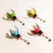 New Feather Bell Cicada Simulation Insect Pet Cat Toy Teaser Wand Replacement Head_voghion.com