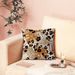 Cross-border super soft short plush plant turtle back leaf printing pillow waist pillowcase gift printing sofa cushion cover_voghion.com