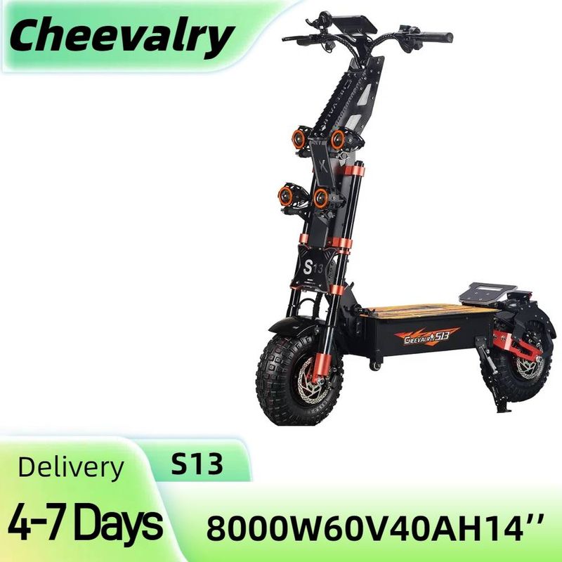 Cheevalry S13 14" Elektroroller für Erwachsene 8000W 60V 40AH Offroad-Elektroroller_voghion.com