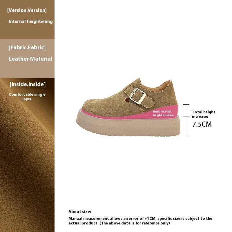 Chaussures à plateforme en cuir véritable pour femme – Confort et légèreté avec rehausse dissimulée de 4,5 cm (pointures 34 à 40, plusieurs coloris)_voghion.com