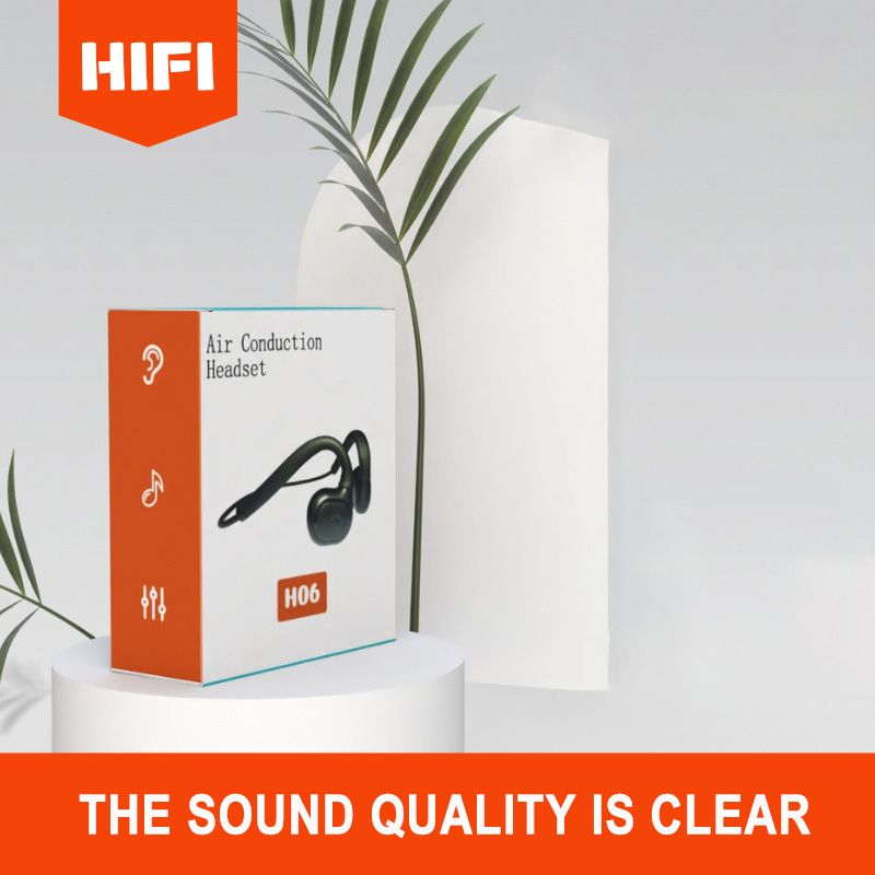 Neue Bluetooth-Kopfhörer mit Luftleitung und offenen, nicht im Ohr sitzenden Bügeln für eine längere Akkulaufzeit, unverzichtbar für Radfahren und Sport_voghion.com