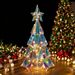 New Decorative Ornaments Small Christmas Tree Scene Arrangement Iridescent Glowing Decorations Atmosphere_voghion.com