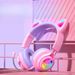 Colorful Cat Ear Wireless Headset - Bluetooth Gaming Headphones With RGB Light, Stereo Sound & Comfort Fit For Esports_voghion.com