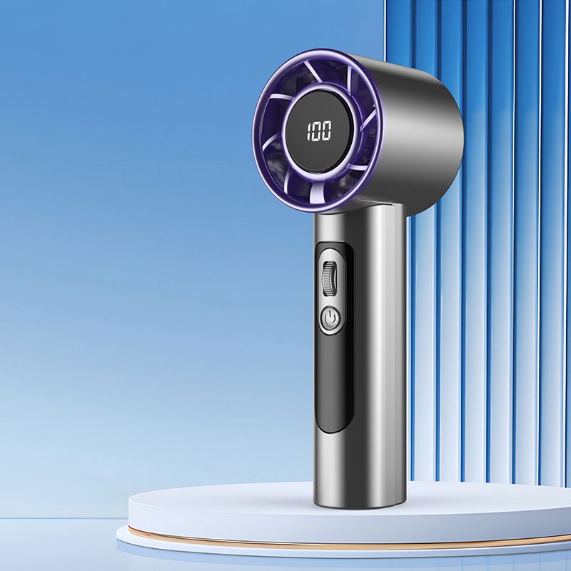 2025 Neues Modell 100-Speed R1R2 High-Speed Handheld USB Mini tragbarer wiederaufladbarer Ventilator_voghion.com