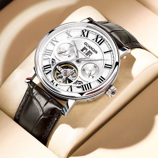 GUANQIN Mechanische Uhr für Herren, multifunktionales Zifferblatt, Saphirglas, Luxus, original, automatische Tourbillon-Uhren, wasserdicht_voghion.com