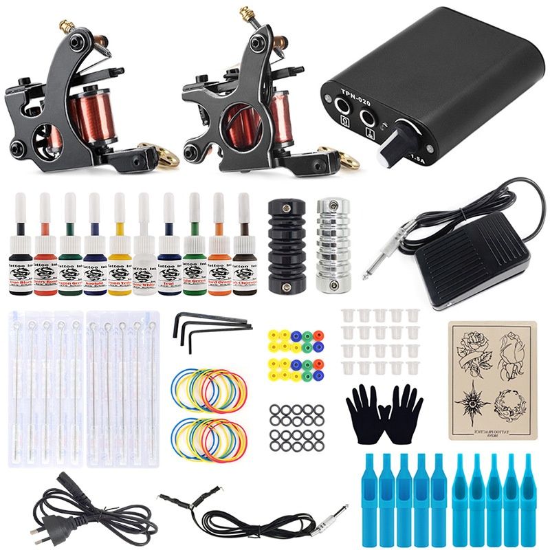 Black Magic Double Supplies Machine Set Ou Liang Tattoo Oprema_voghion.com