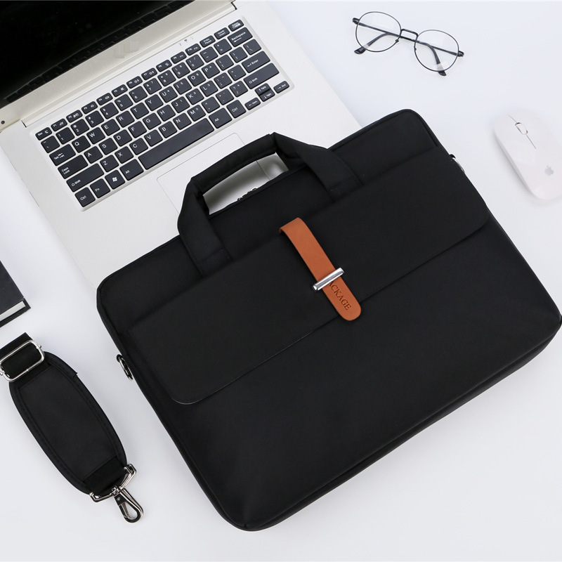 Unisex enkele schouder computertas voor vrouwen, laptop computertas voor mannen, aktetas computer handtas met aangepaste opdruk_voghion.com