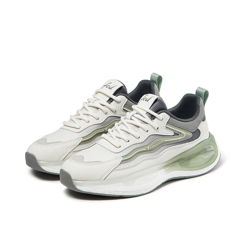 Mesh Men's Shoes For Spring, Versatile Shock-absorbing Thick-soled Sports And Casual Dad Shoes_voghion.com
