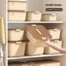 Caja de almacenamiento multiusos de PP con tapa: organizador moderno para dormitorio, zapatos, ropa, juguetes y más (apilable, ligera, ahorra espacio)_voghion.com