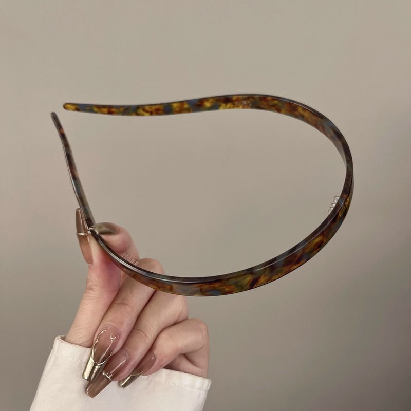 Verres en acétate haut de gamme pour femmes, été 2025, nouveau motif marbré, antidérapants, avec décoration simple du bandeau_voghion.com
