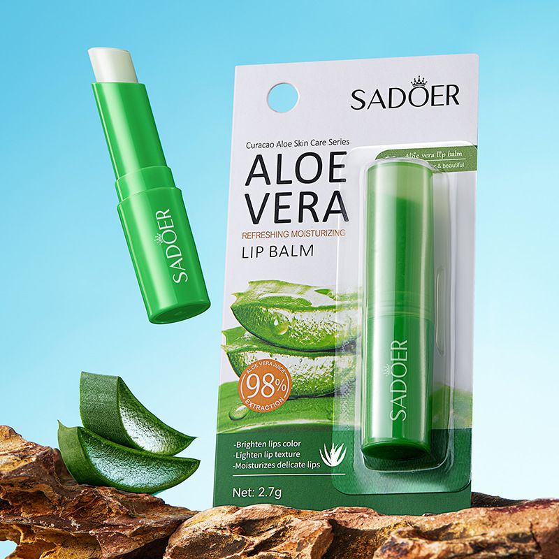 SADOER Aloe Lip Care Anti-Chap Nawilżająca pomadka nawilżająca baza pod szminkę_voghion.com