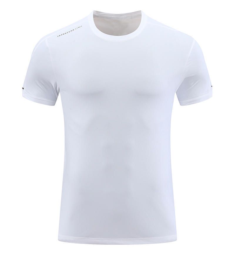 Erkek Giyim Hızlı Kuruyan Giysiler Nefes Alabilen Kısa Kollu Tişört Spor Üstleri Fitness Antrenman Koşu_voghion.com