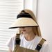Große Krempe für UV-Schutz Sommer Radfahren Frauen faltbare Sonne Strohhut_voghion.com