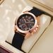 New Fashion Style Women's Student Party Watch Quartz Calendar Silicone Korean Version Trendy Simple Classic_voghion.com