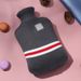Knitted striped hot water bag cover. Simple and stylish, super elastic, skin-friendly and soft_voghion.com