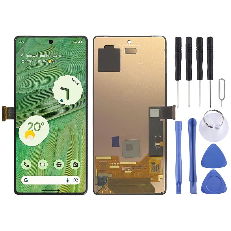 Original AMOLED LCD-skärm för Google Pixel 7 GVU6C, GQML3 med digitaliseringsenhet, komplett montering_voghion.com