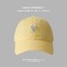 Love baseball cap for girls, large size, large head circumference, soft top cap, round face, square face, Korean style, cute hat for distribution_voghion.com