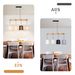 Glitzerlife Pendelleuchte 4 Flammig Hängelampe Vintage - Esszimmerlampe Holz E27 Hängeleuchte Weiß Esstischlampe Aus Stoff Pendellampe Metall Für Arbeitszimmer_voghion.com