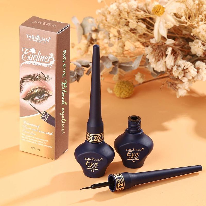 Flüssiger Eyeliner für Anfänger, wasserfest, schnelltrocknend, kein Halo-Eyeliner_voghion.com